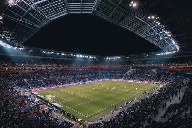 Full soccer stadium