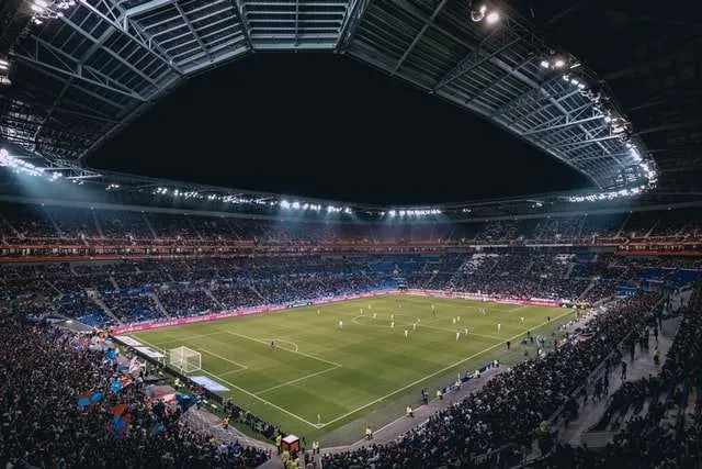 Full soccer stadium