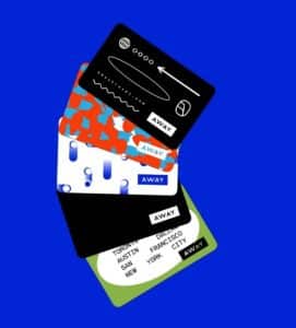 Set of gift card from Away