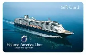Holland America Line gift card