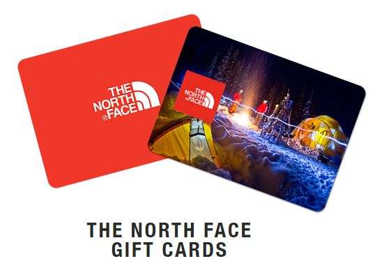 The North Face gift cards