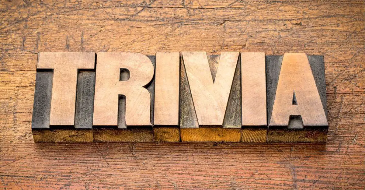 Wooden sign with Trivia