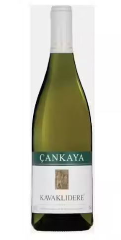 A bottle of white wine from Turkey