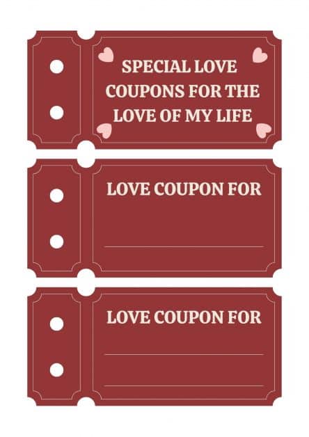 homemade coupon ideas