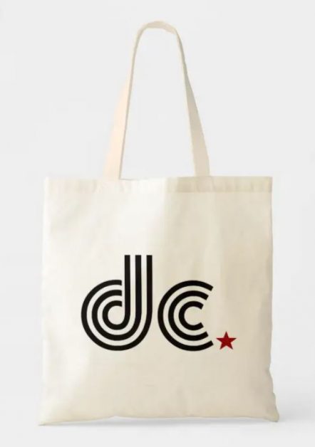 Tote bag with letters DC