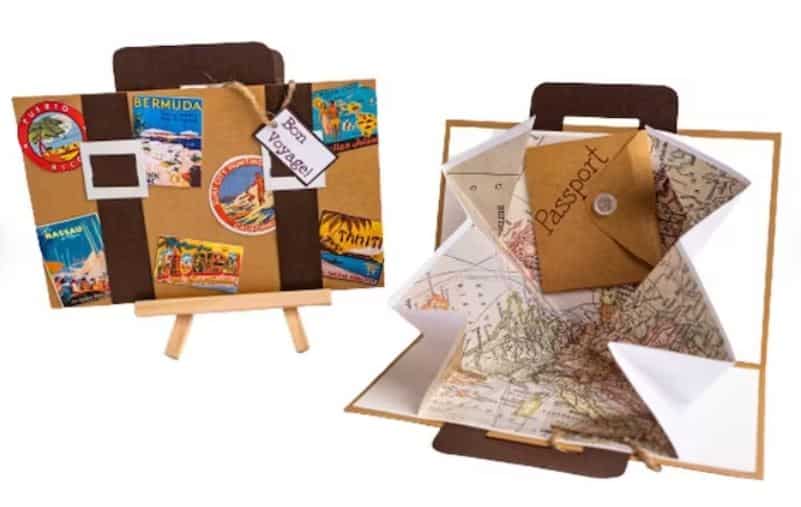 Suitcase made of paper
