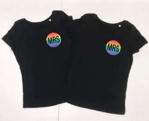 Black shirts with Mrs